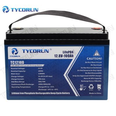 12,8 Lithium-tiefe Zyklus-Batterie V 100ah