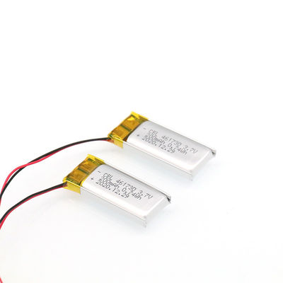 Wieder aufladbare kundenspezifische 5mm 3.7v 200mah Liionenpolymerbatterie-/li-po-Batterie mit UL-CER