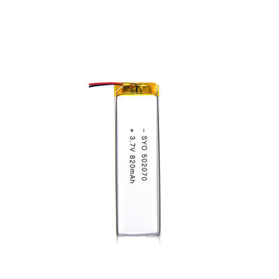 Tiefer Zyklus 602749 820mAh 3,7 Volt-Lithium Ion Polymer Battery