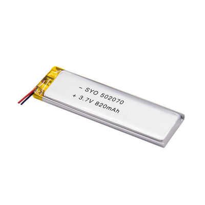 Tiefer Zyklus 602749 820mAh 3,7 Volt-Lithium Ion Polymer Battery