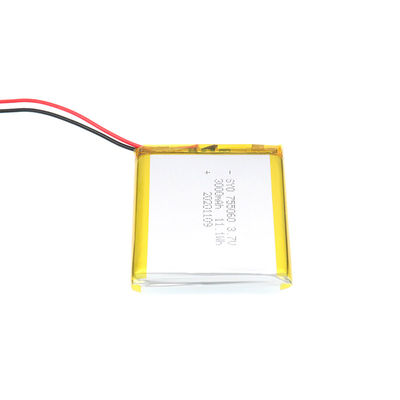 Quadrat-wieder aufladbares Lithium Ion Polymer Battery Pack 3,7 V 3000mAh 11.1Wh