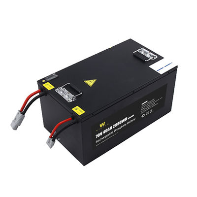 Schwarzes Lithium Ion Motorcycle Battery With Bms Lifepo4 72V40Ah