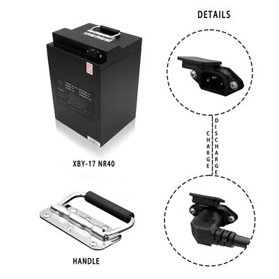 Kundengebundenes Lithium Ion Motorcycle Battery 60v 40ah 2500mal fahren das Leben rad